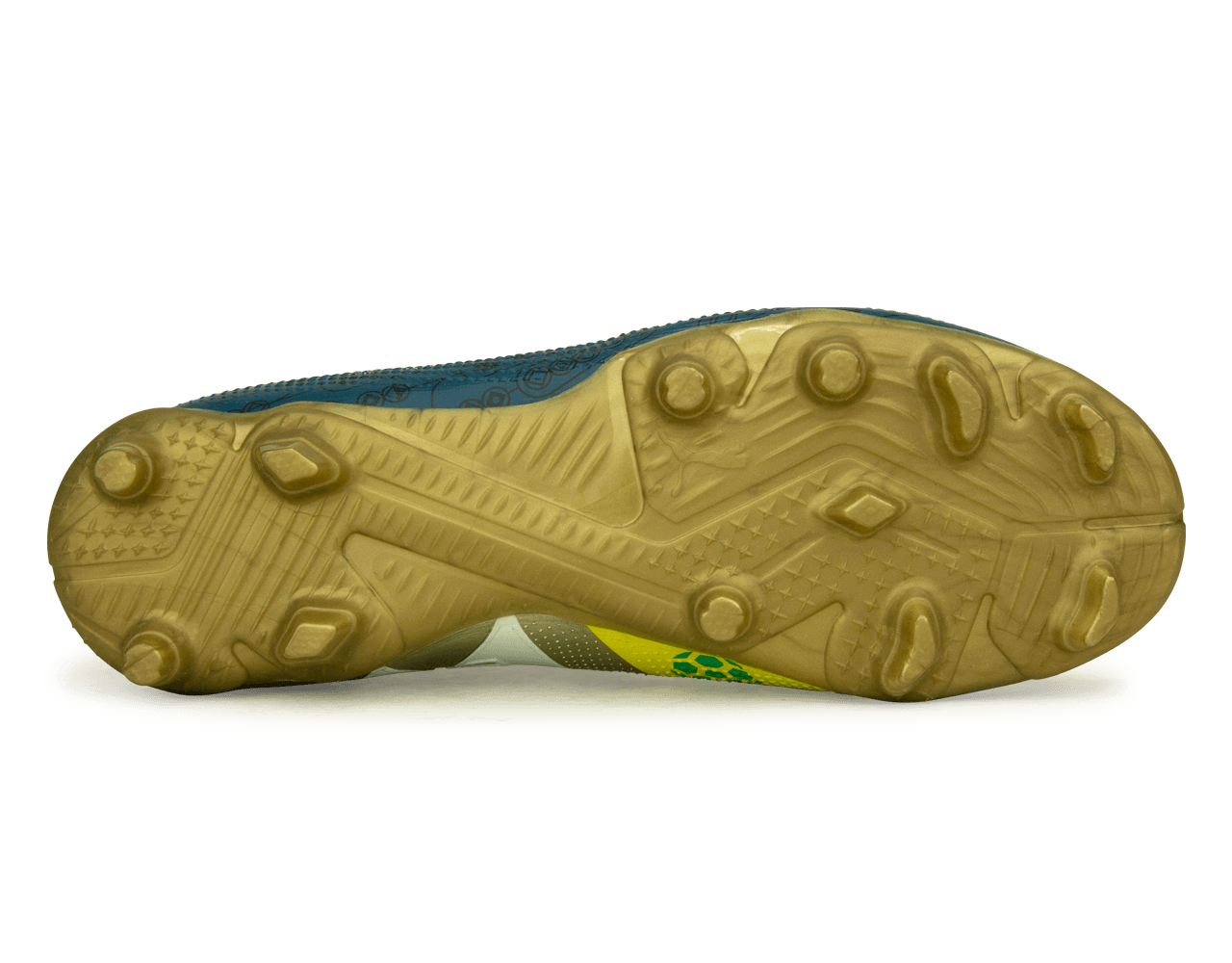 PUMA x Neymar JR Kids Future 7 Match BNA FG/AG Blue/Yellow/Green Gold