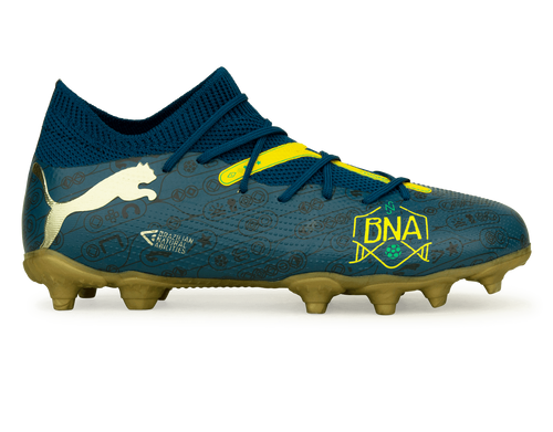 PUMA x Neymar JR Kids Future 7 Match BNA FG/AG Blue/Yellow/Green Gold