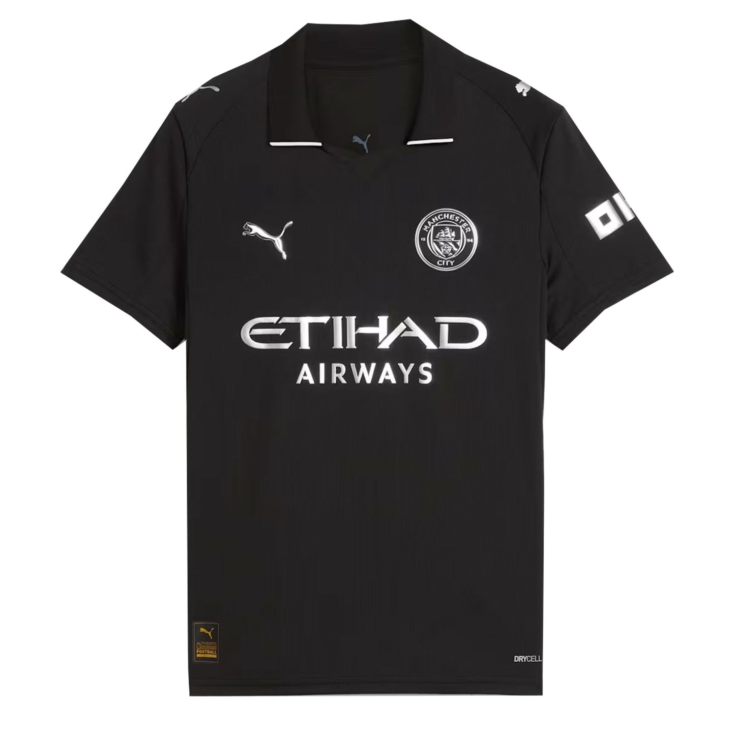 PUMA Kids Manchester City 2025/26 Away Jersey Black/White