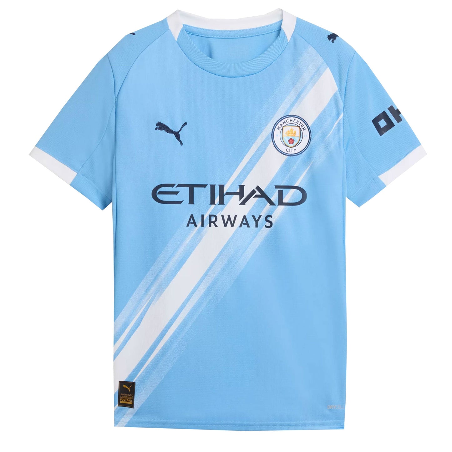 PUMA Kids Manchester City 2025/26 Home Jersey w/ Haaland #9 Printing