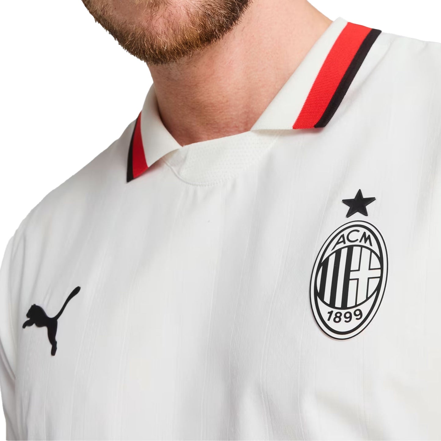 PUMA Men's AC Milan 2024/25 Authentic Away Jersey White/Red