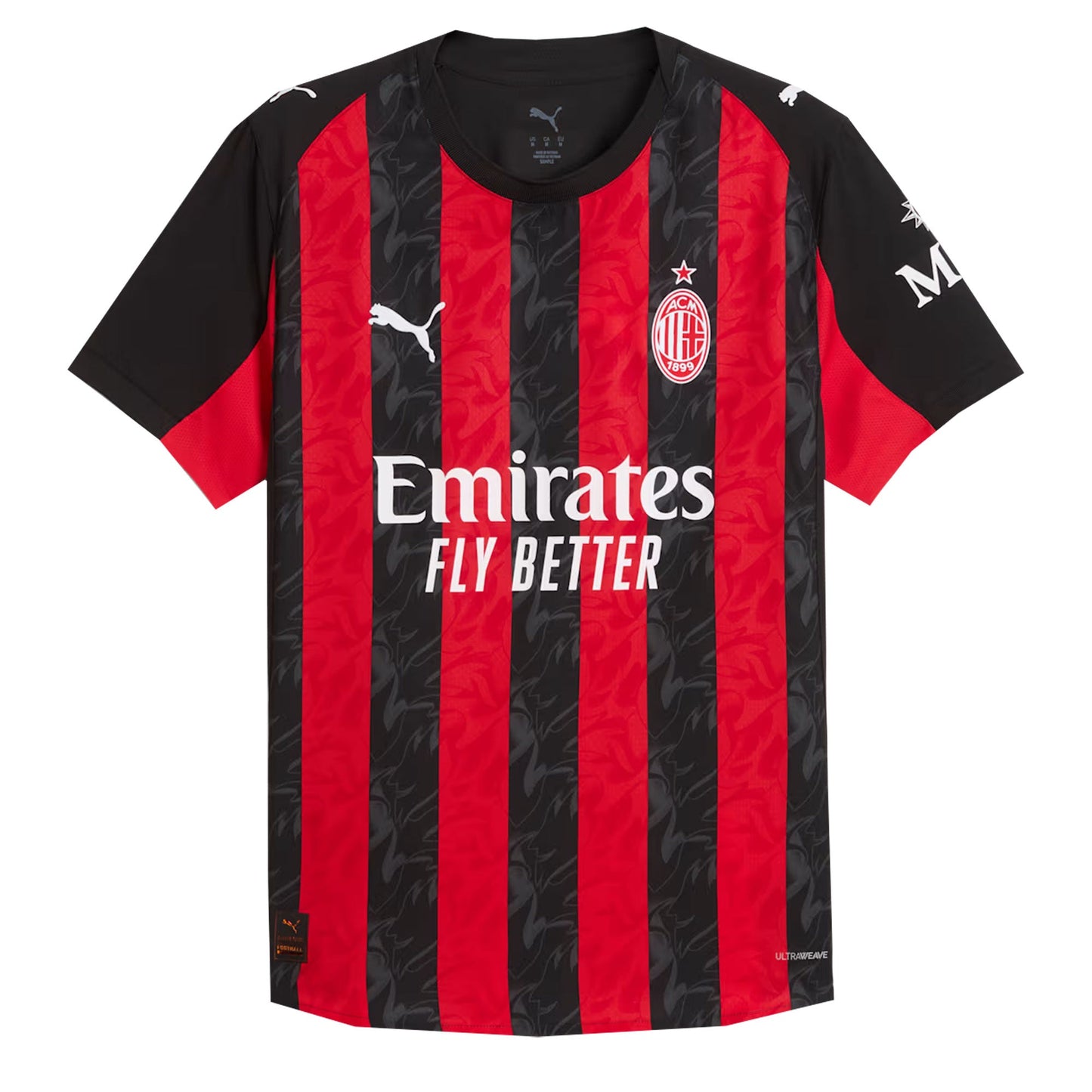 PUMA Men's AC Milan 2025/26 Authentic Home Jersey Red/Black