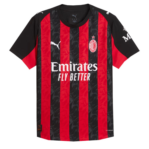 PUMA Men's AC Milan 2025/26 Authentic Home Jersey Red/Black