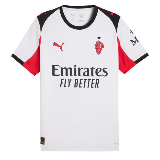 PUMA Men's AC Milan 2025/26 Away Jersey White/Black/Red