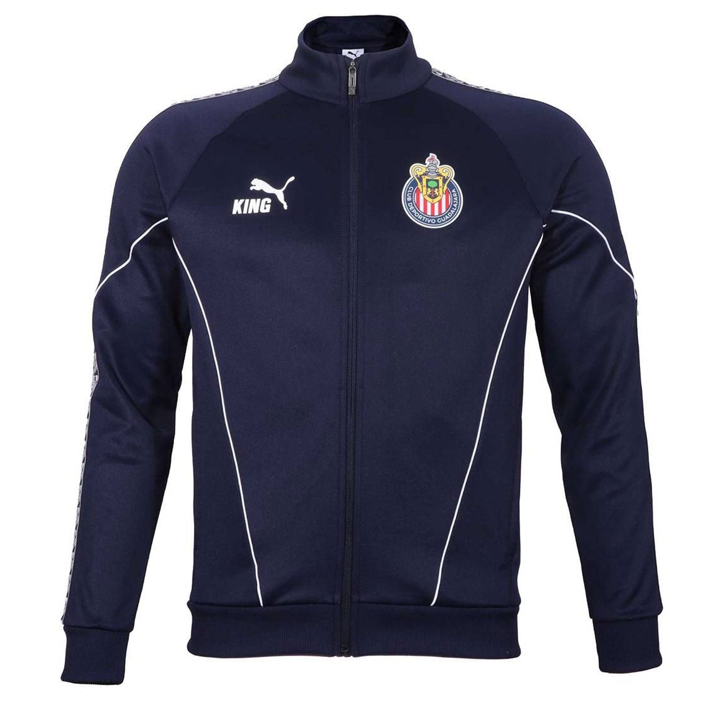 PUMA Men's Chivas De Guadalajara King Anthem Jacket Navy/White