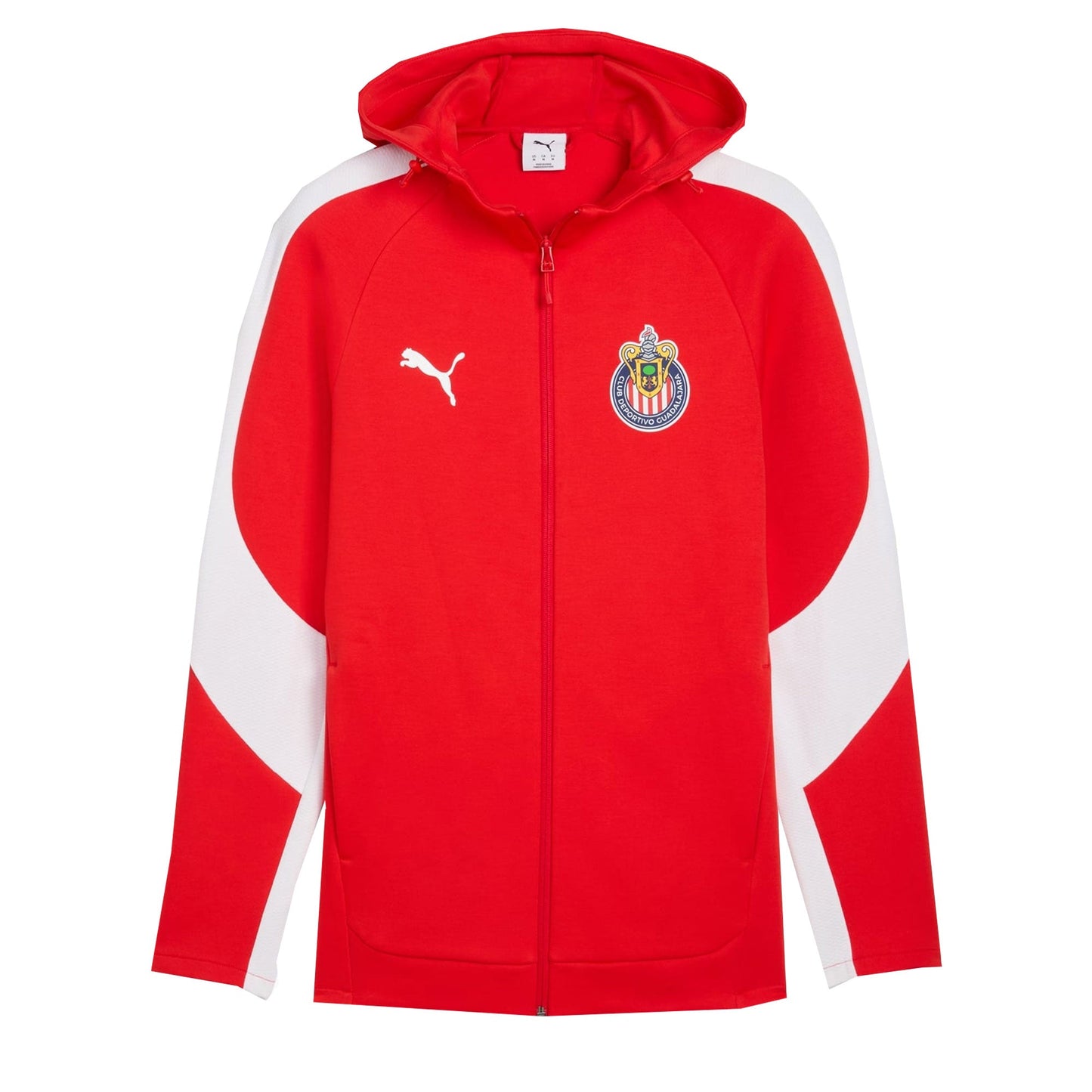 PUMA Men's Chivas De Guadalajara Evostripe Hooded Jacket Red/White