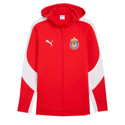 PUMA Men's Chivas De Guadalajara Evostripe Hooded Jacket Red/White