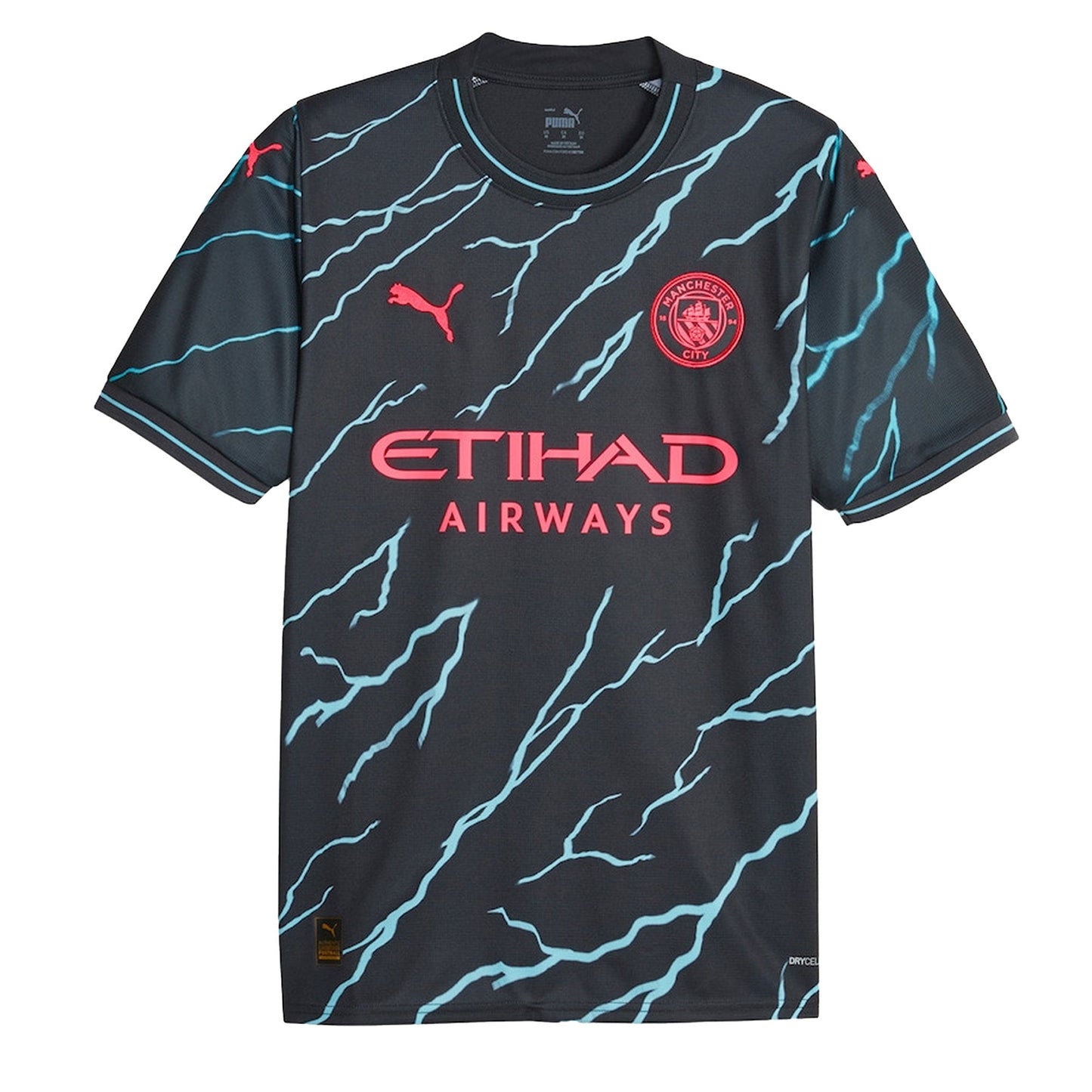 PUMA Men's Manchester City 2023/24 Third Jersey w/ Haaland #9 Printing