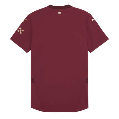 PUMA Men's Manchester City 2024/25 Authentic Third Jersey Burgundy