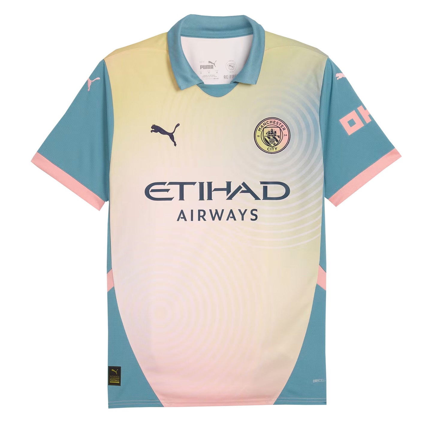 PUMA Men's Manchester City 2024/25 Fourth Jersey Rose Bay/Bold Blue