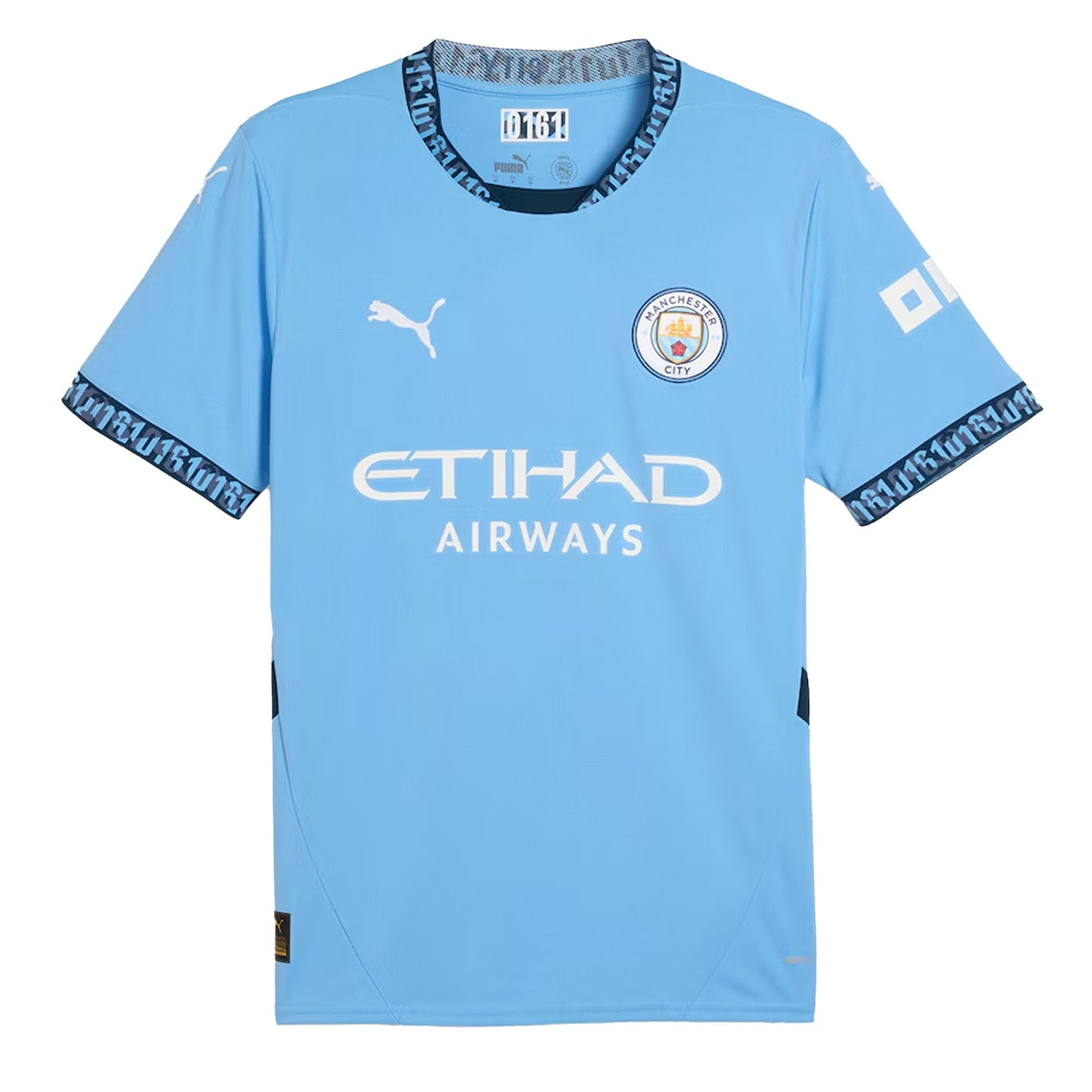 PUMA Men's Manchester City 2024/25 Home Jersey w/Haaland #9 Printing