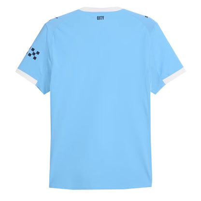 PUMA Men's Manchester City 2025/26 Authentic Home Jersey Team Light Blue/White