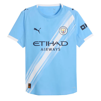 PUMA Men's Manchester City 2025/26 Authentic Home Jersey Team Light Blue/White