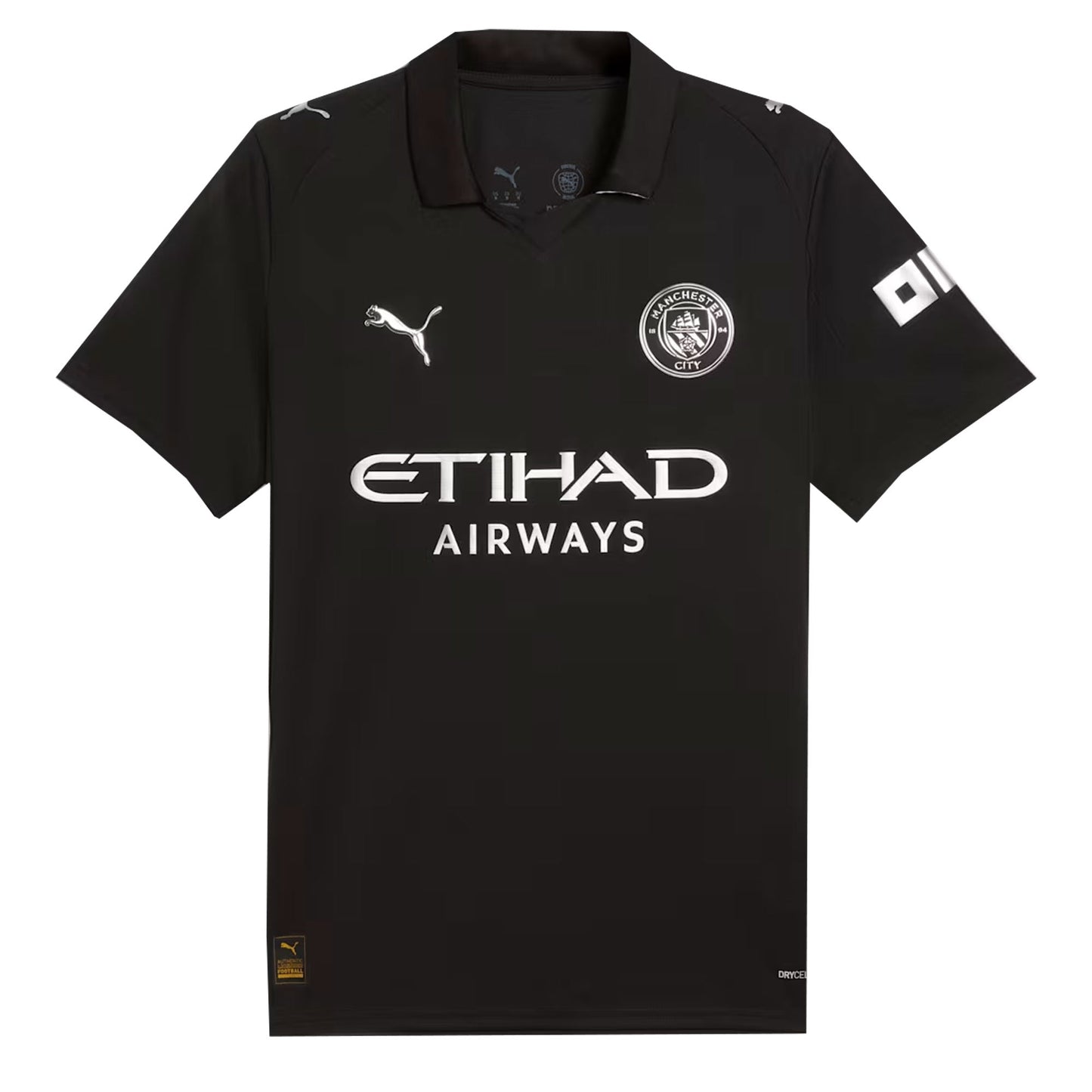 PUMA Men's Manchester City 2025/26 Away Jersey Black/White