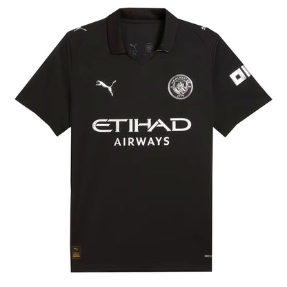 PUMA Men's Manchester City 2025/26 Away Jersey Black/White