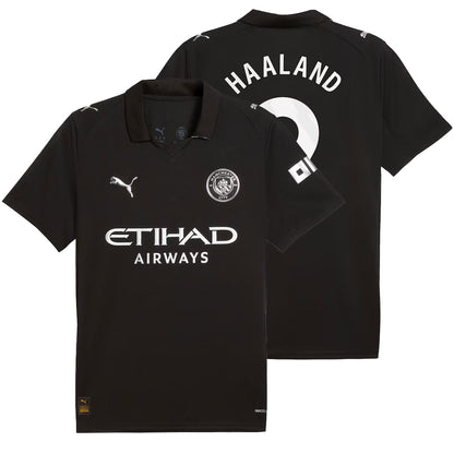 PUMA Men's Manchester City 2025/26 Away Jersey w/ Haaland #9 Printing