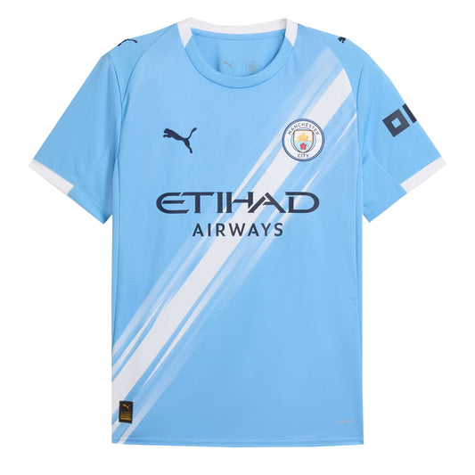PUMA Men's Manchester City 2025/26 Home Jersey Team Light Blue/White