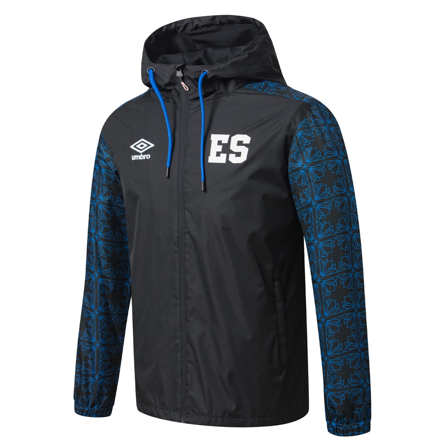 Umbro Men's El Salvador 2025/26 Rain Jacket Black/White